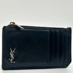 Saint Laurent Cassandra Fragment Case Black Leather Coin — view 8