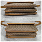 Gucci GG Shoulder Bag Brown Beige Leather Logo — view 8
