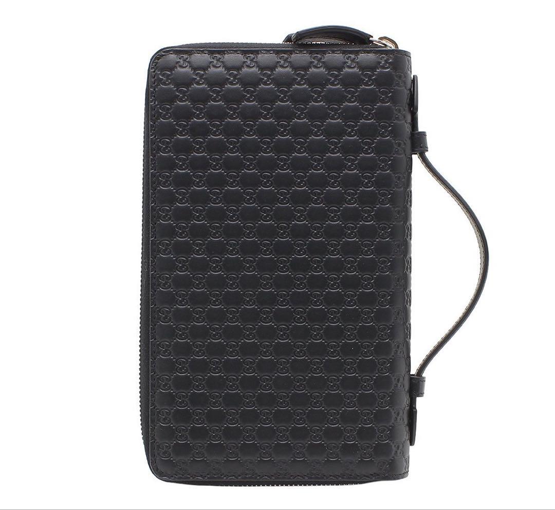 Gucci Micro Guccissima Leather Zip Around Wallet — view 2