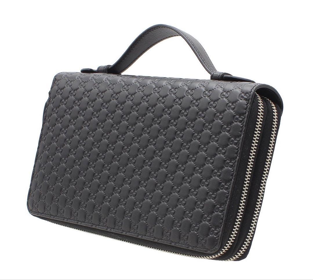 Gucci Micro Guccissima Leather Zip Around Wallet — view 3