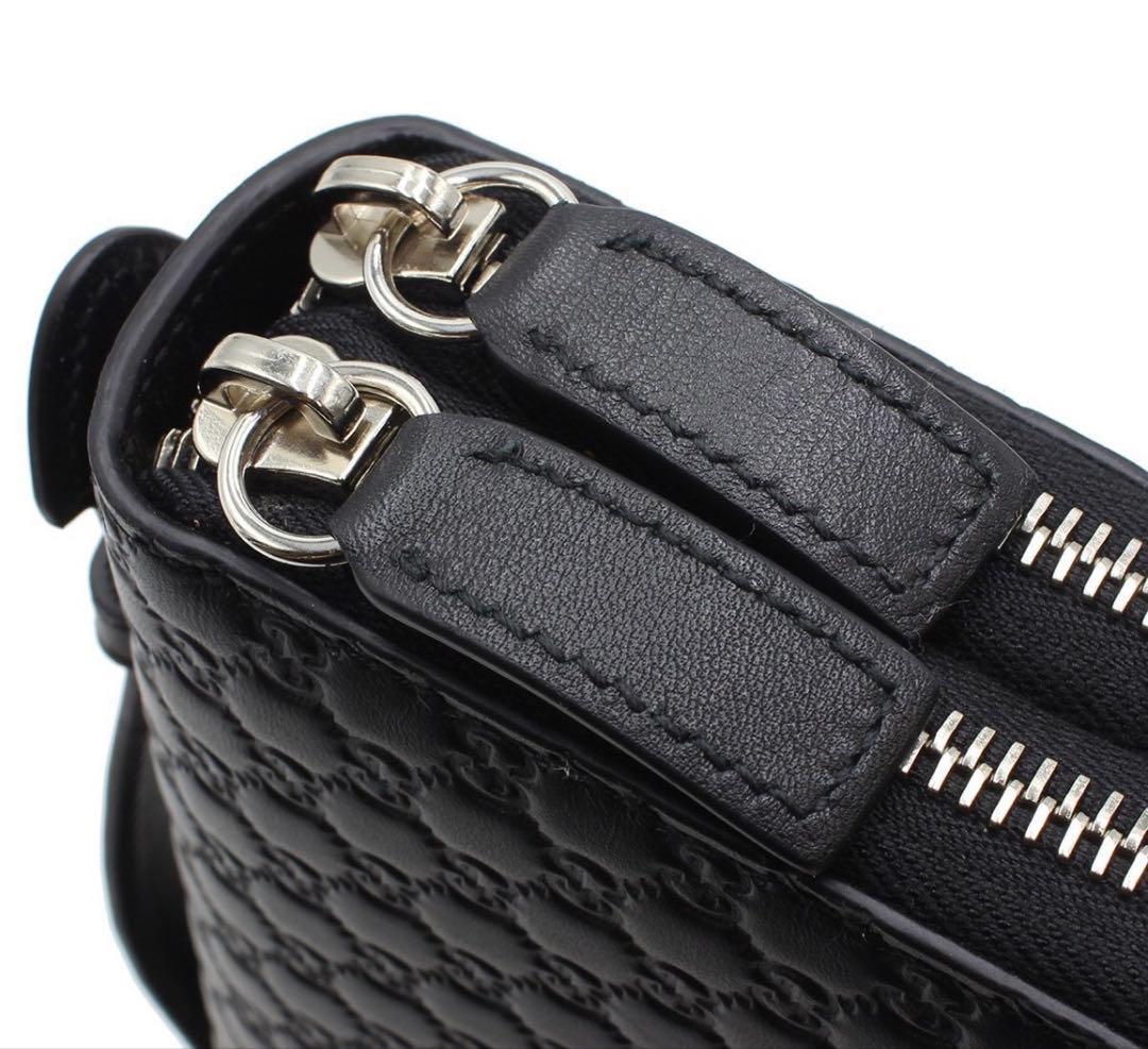 Gucci Micro Guccissima Leather Zip Around Wallet — view 5