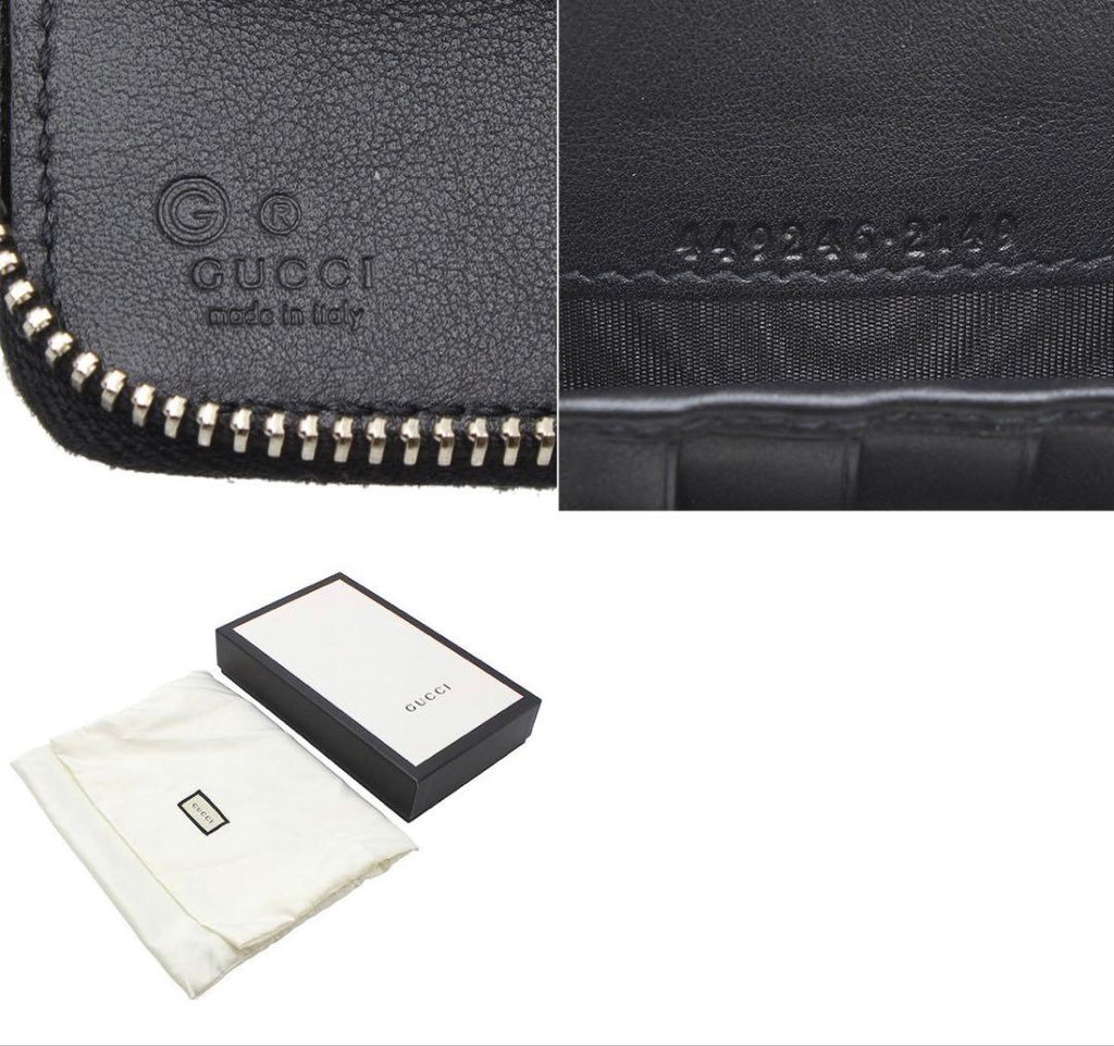 Gucci Micro Guccissima Leather Zip Around Wallet — view 9