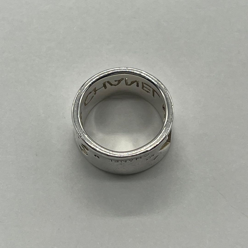 Chanel Logo Wide Ring Clover — view 7