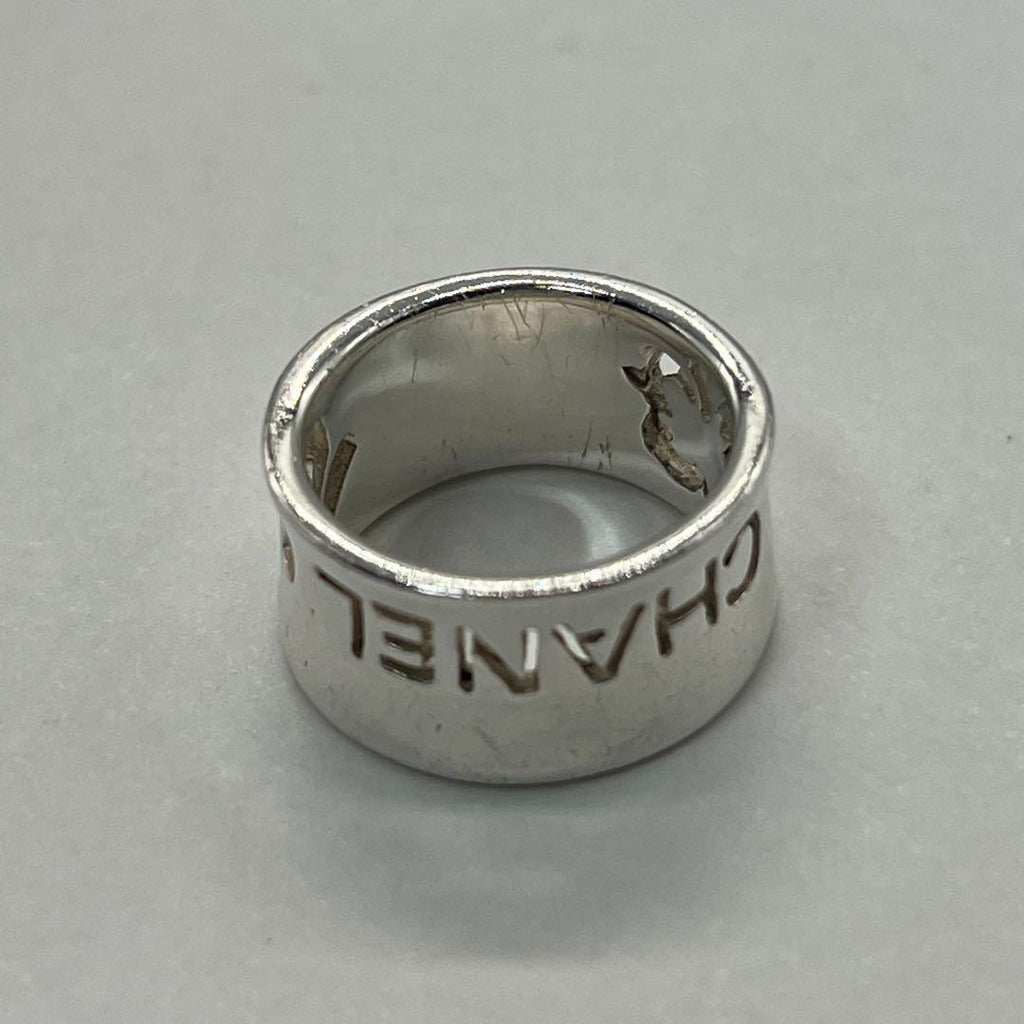 Chanel Logo Wide Ring Clover — view 8