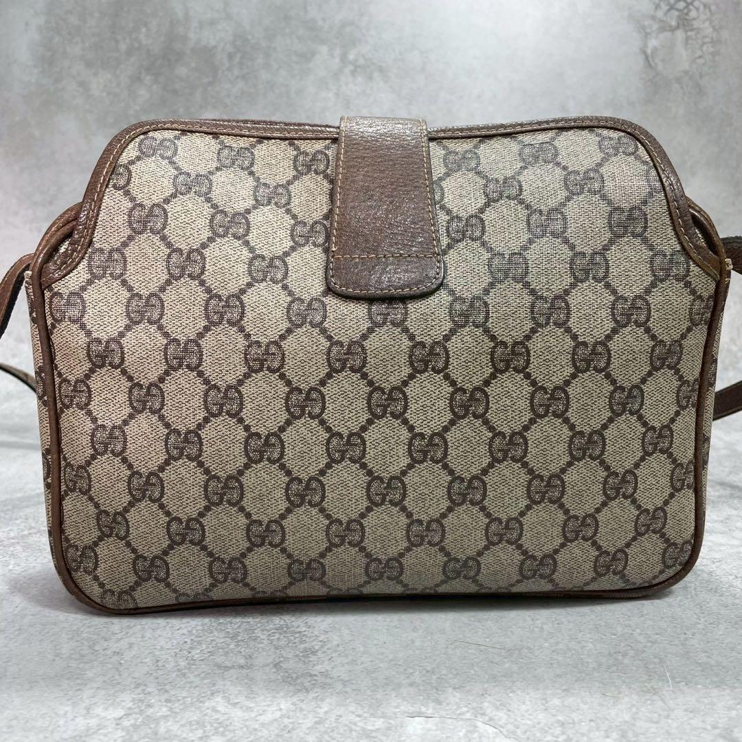Gucci GG Sherry Line Shoulder Bag Brown Leather — view 3