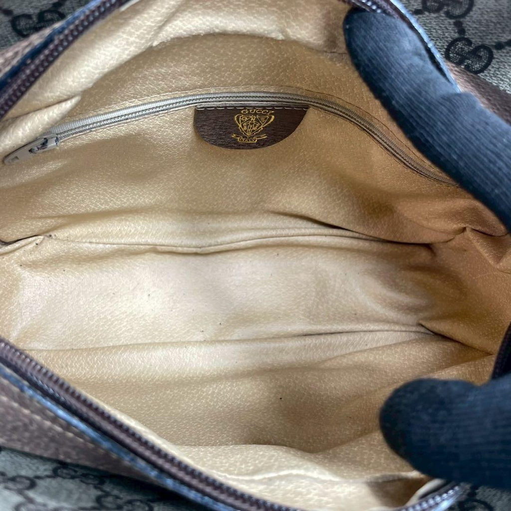 Gucci GG Sherry Line Shoulder Bag Brown Leather — view 5