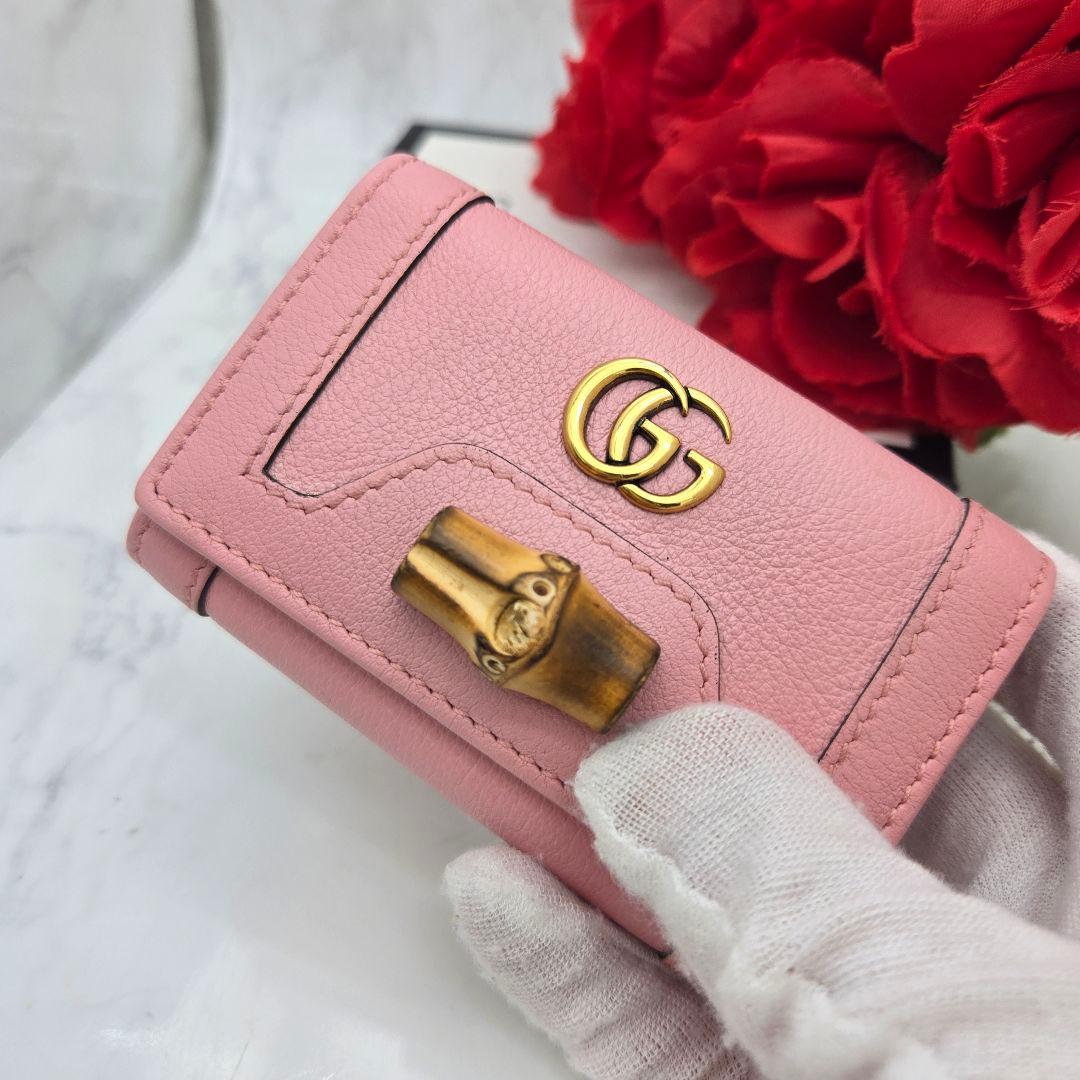 Gucci Key Case GG Diana Bamboo Key Holder — view 3