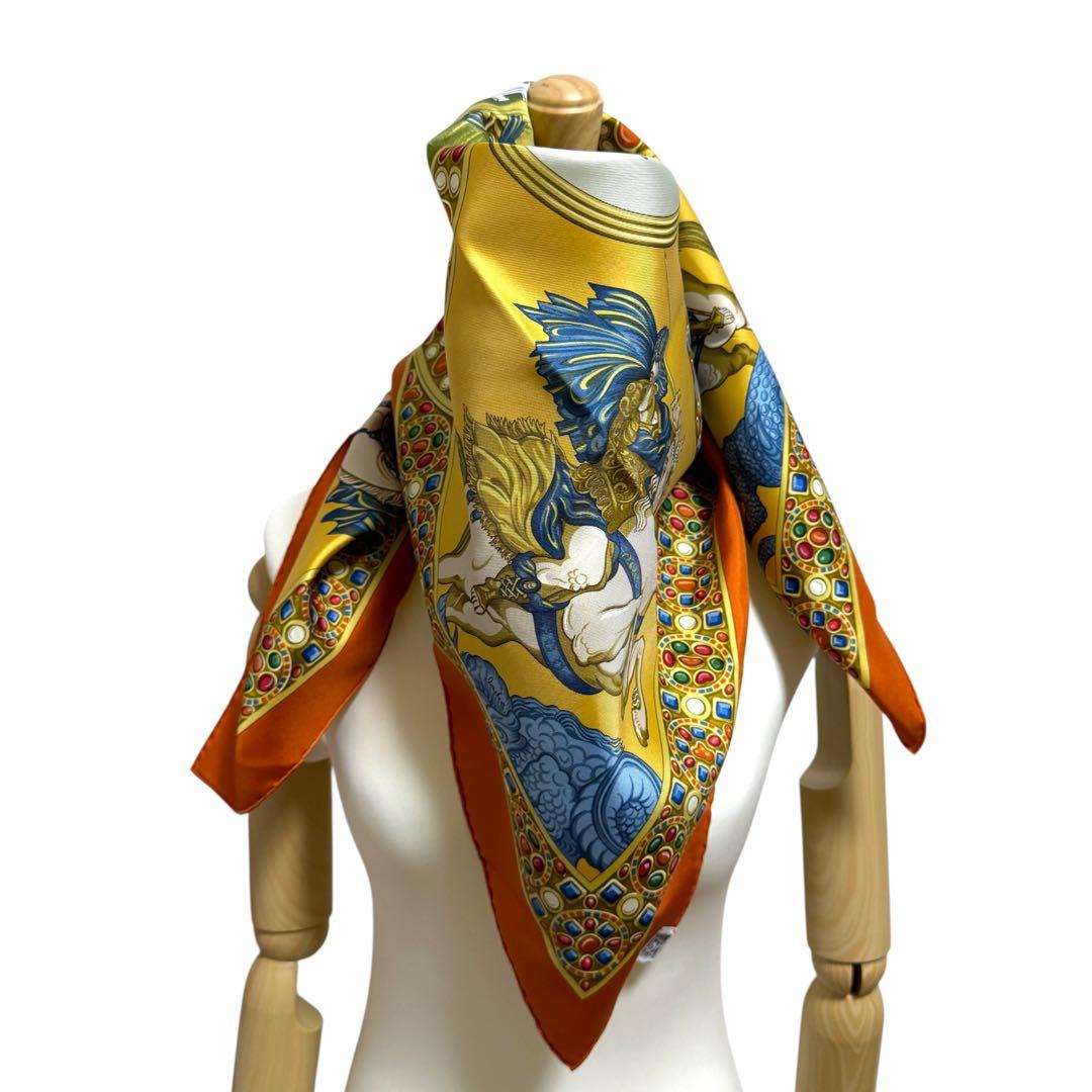 Hermes Carre 90 Victory of the Knights of Justice Scarf Silk — view 4