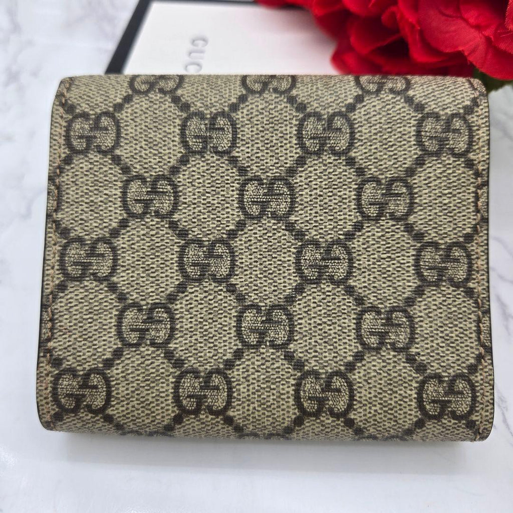 Gucci Fold Wallet Duonysus GG Supreme Taiga — view 2