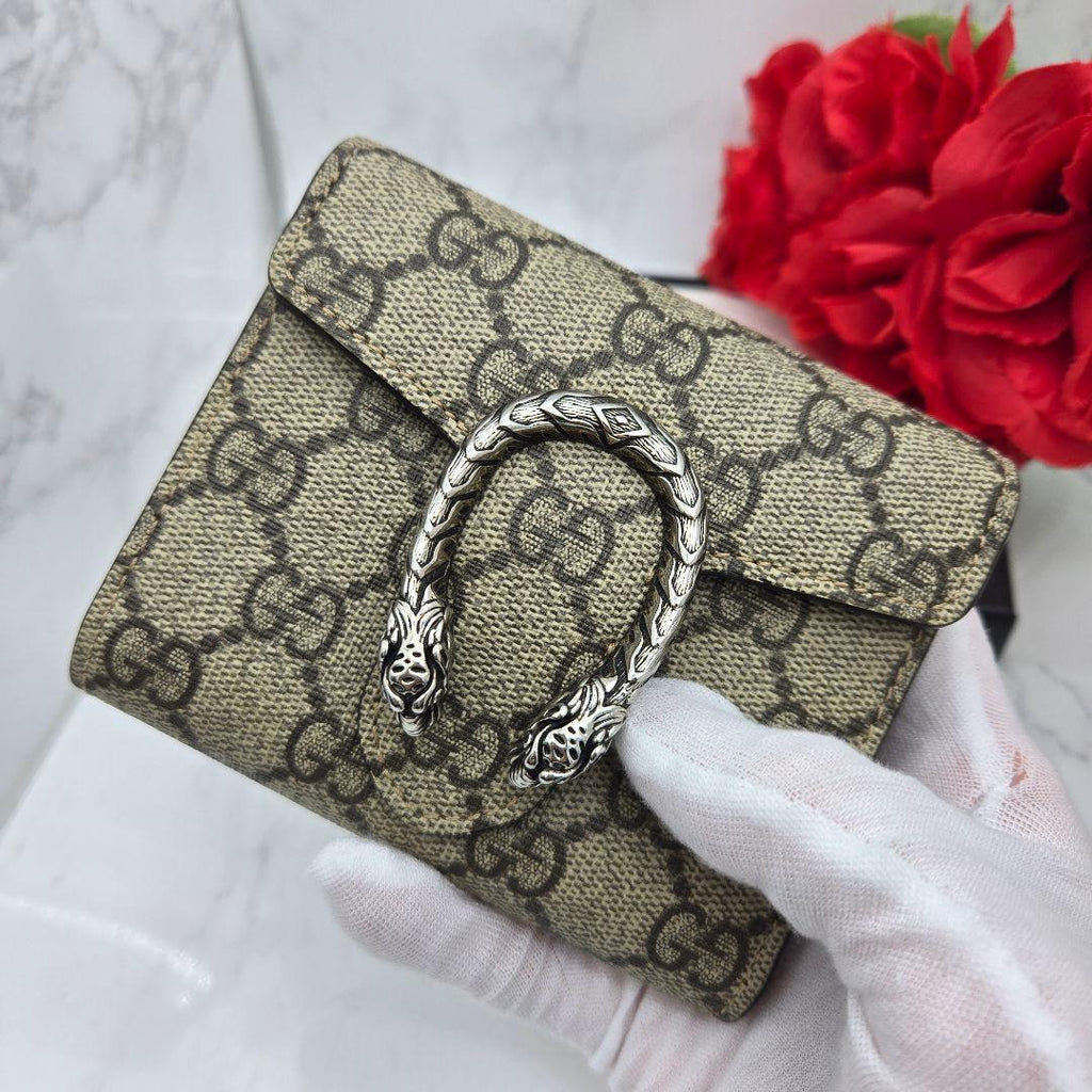 Gucci Fold Wallet Duonysus GG Supreme Taiga — view 3