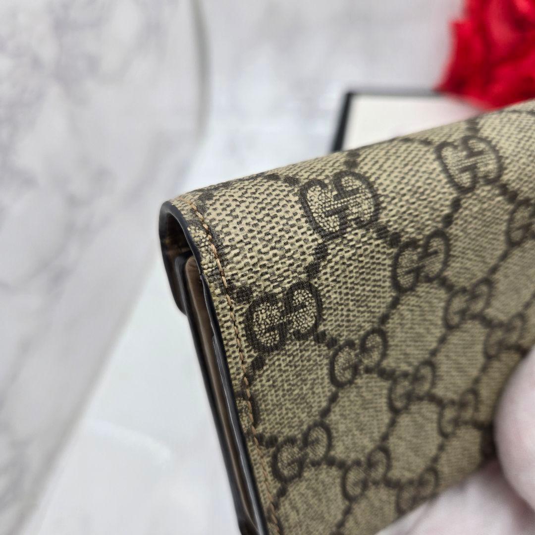Gucci Fold Wallet Duonysus GG Supreme Taiga — view 6