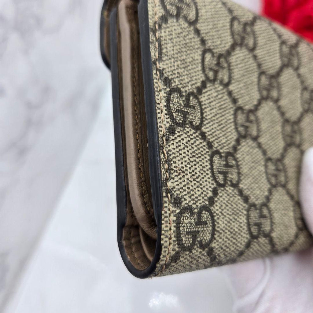 Gucci Fold Wallet Duonysus GG Supreme Taiga — view 7