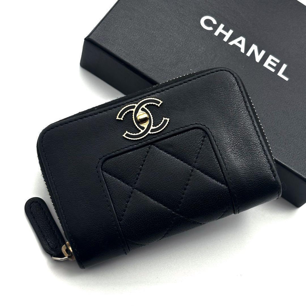 Chanel Wallet Mademoiselle Round Zip Coin Purse