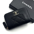 Chanel Wallet Mademoiselle Round Zip Coin Purse