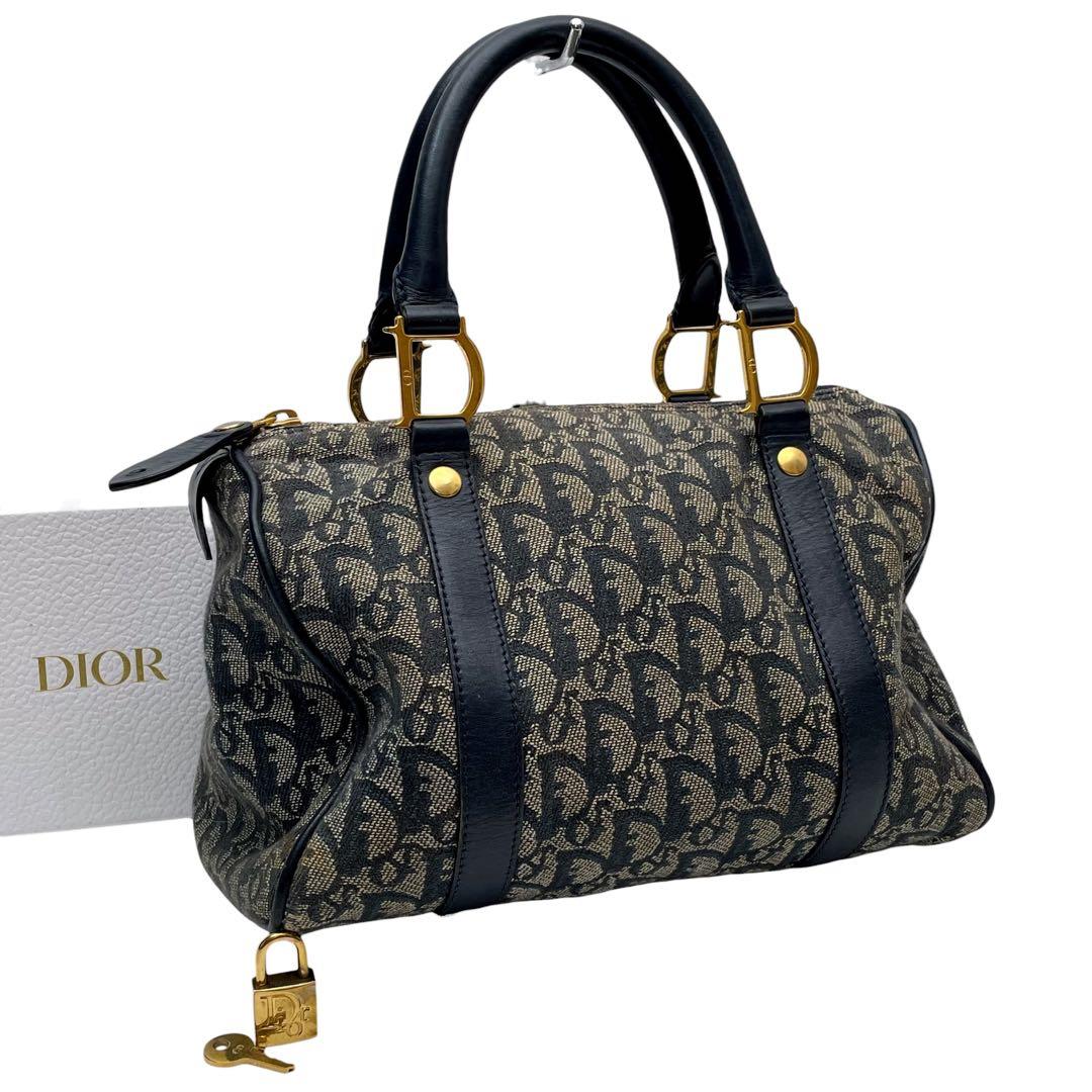Dior Trotter Canvas Leather Mini Boston Hand