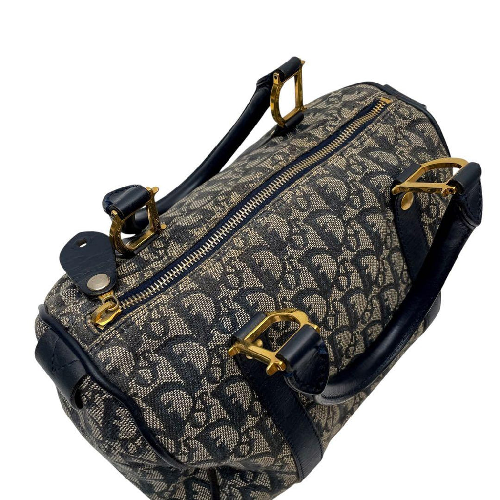 Dior Trotter Canvas Leather Mini Boston Hand — view 8