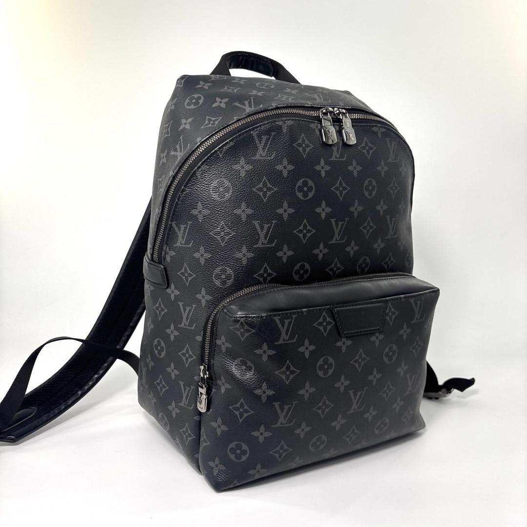 Louis Vuitton Monogram Eclipse Apollo Backpack Black — view 3