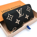 Louis Vuitton Empreinte Bicolor Zippy Wallet Black