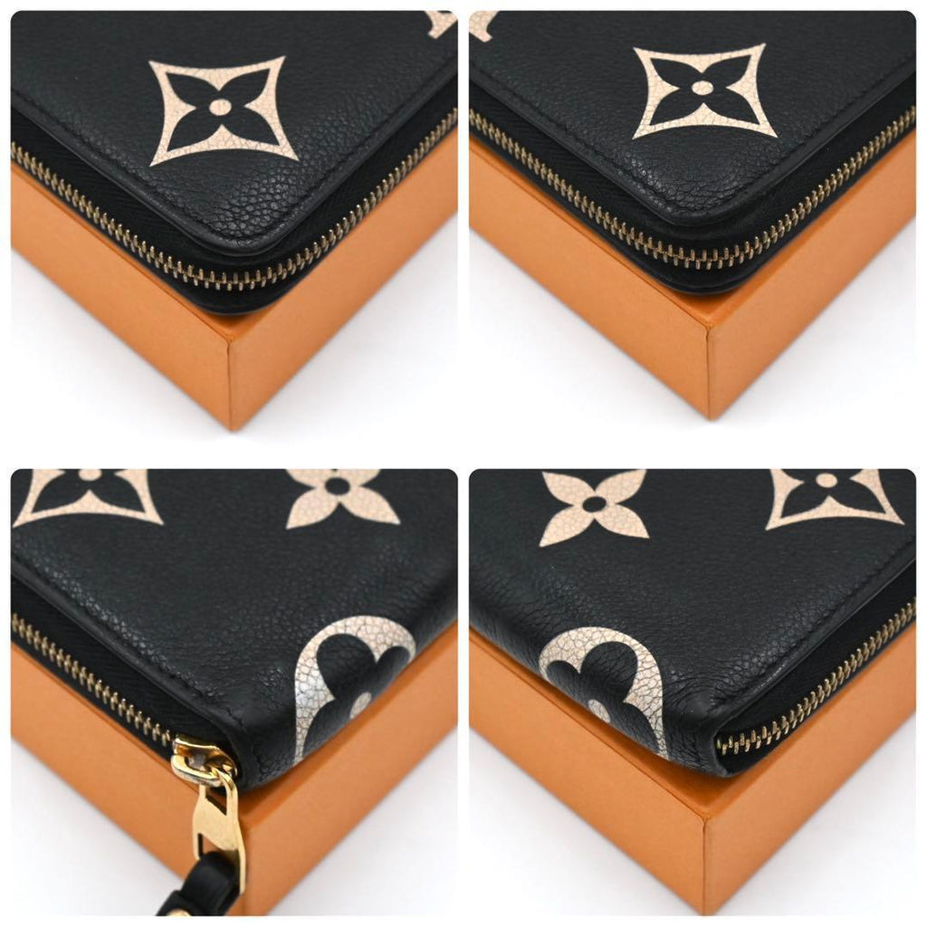 Louis Vuitton Empreinte Bicolor Zippy Wallet Black — view 8