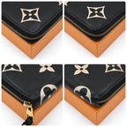Louis Vuitton Empreinte Bicolor Zippy Wallet Black — view 8