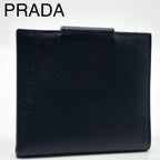Prada Saffiano Bifold Compact Billfold Card Case