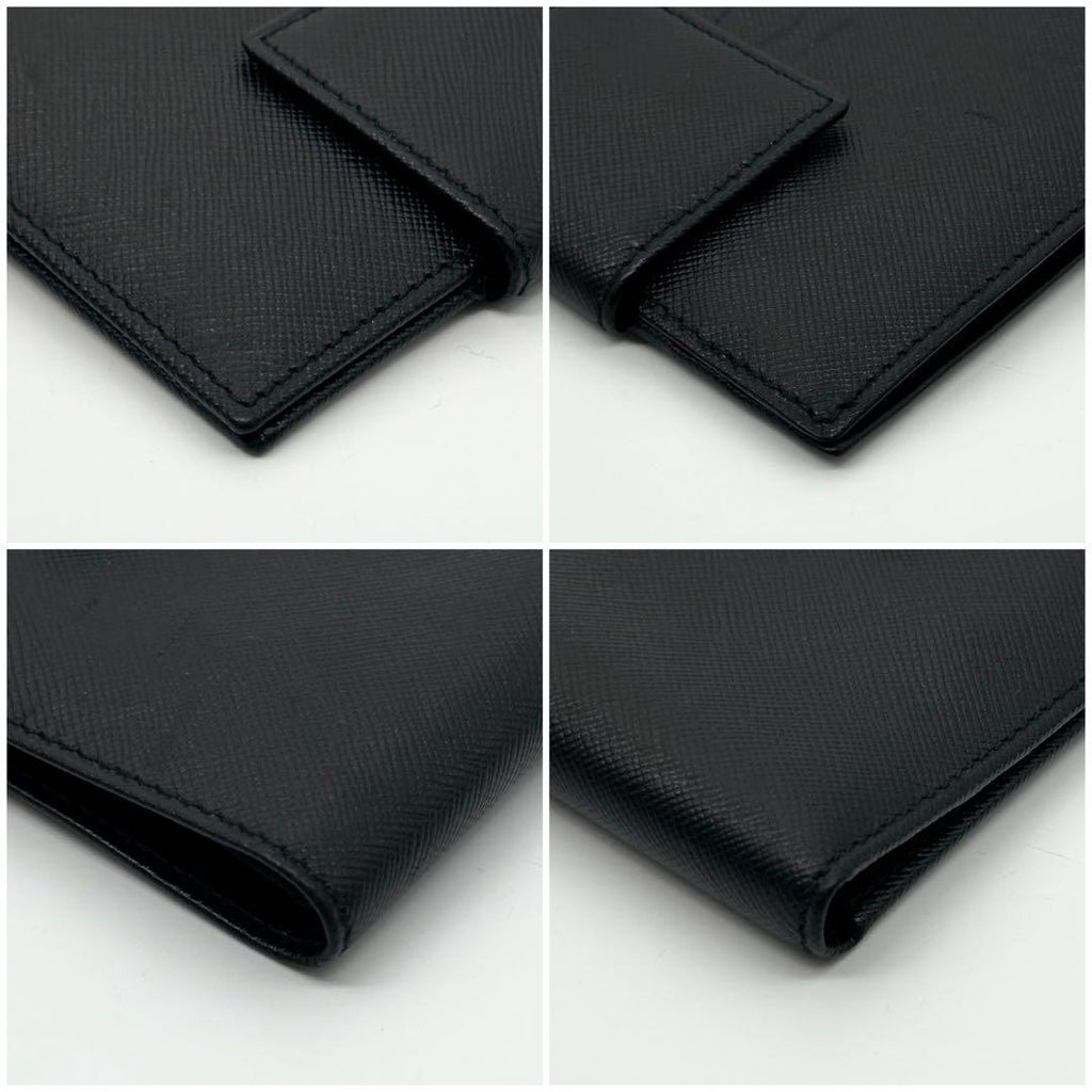 Prada Saffiano Bifold Compact Billfold Card Case — view 5