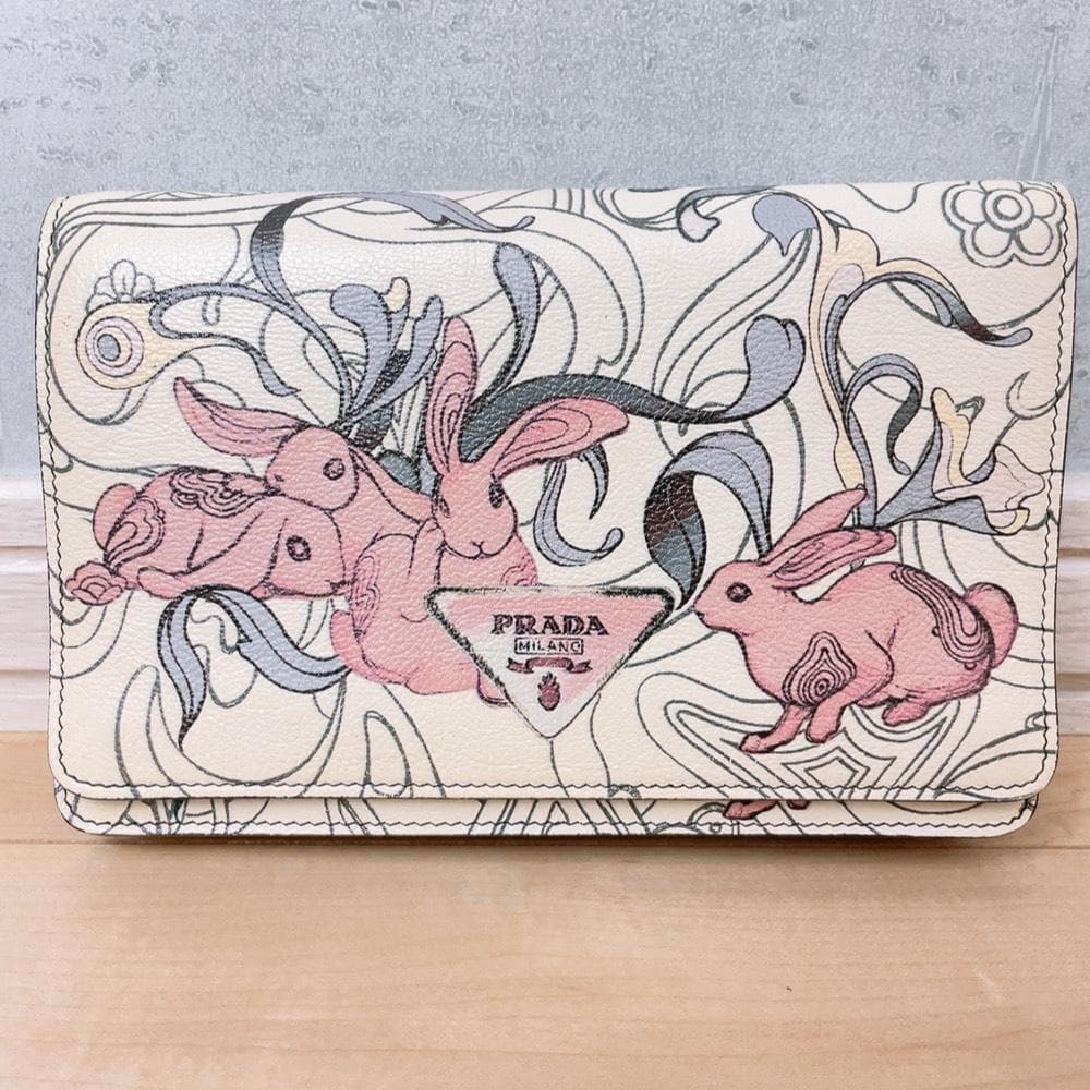 Prada James Jean Rabbit Chain Wallet Shoulder — view 2