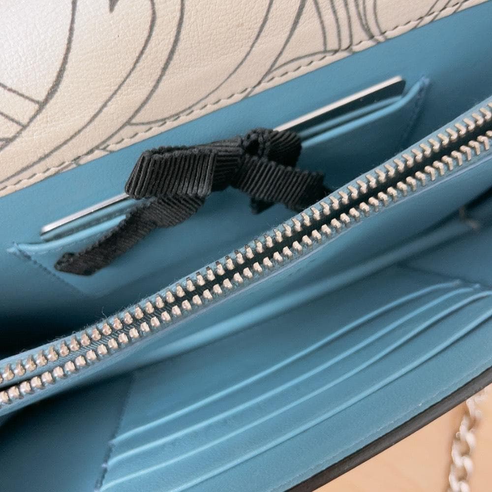 Prada James Jean Rabbit Chain Wallet Shoulder — view 8