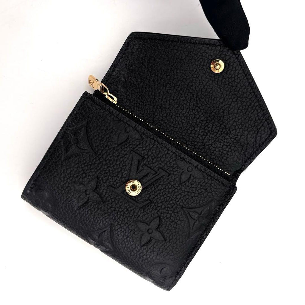 Louis Vuitton Monogram Empreinte Portefeuille Zoe Noir Wallet — view 3