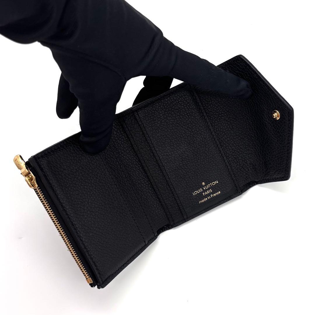 Louis Vuitton Monogram Empreinte Portefeuille Zoe Noir Wallet — view 4