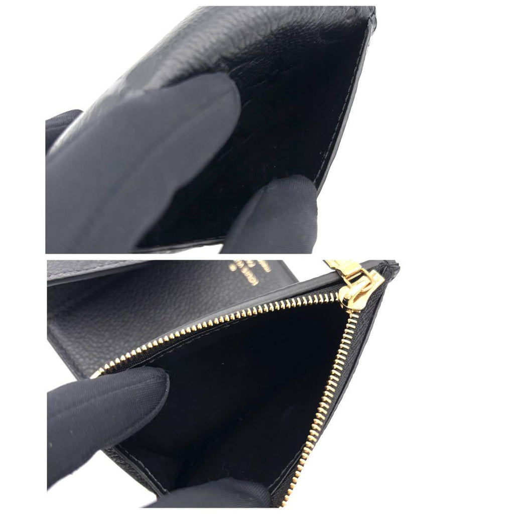 Louis Vuitton Monogram Empreinte Portefeuille Zoe Noir Wallet — view 6