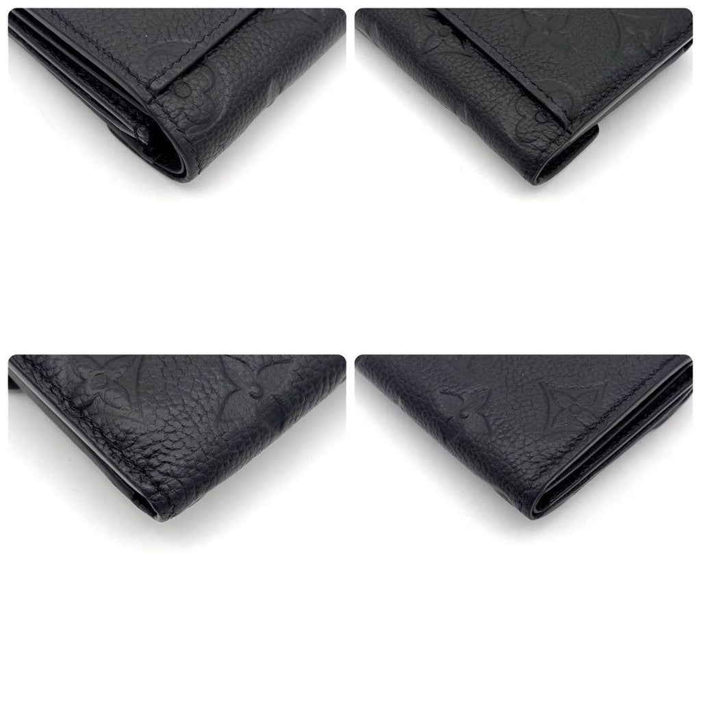 Louis Vuitton Monogram Empreinte Portefeuille Zoe Noir Wallet — view 8