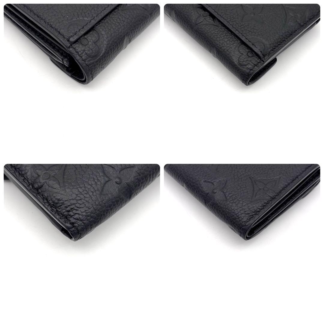Louis Vuitton Monogram Empreinte Portefeuille Zoe Noir Wallet — view 8