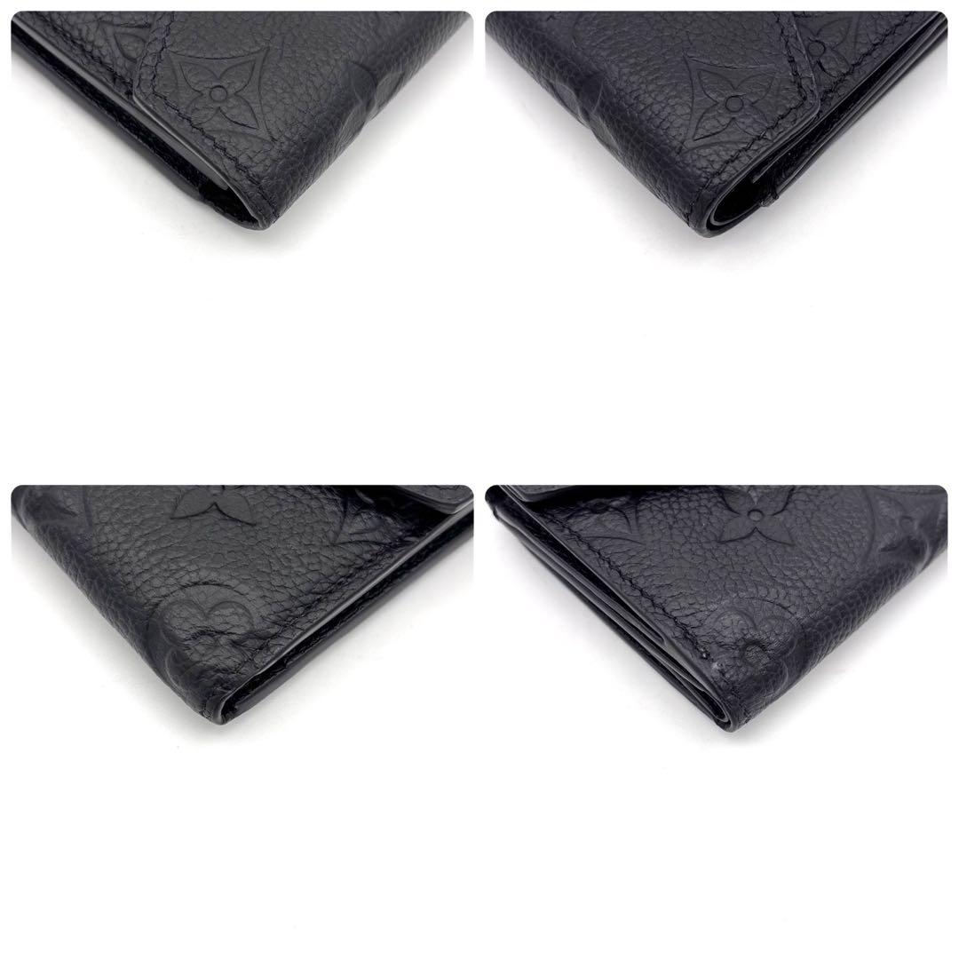 Louis Vuitton Monogram Empreinte Portefeuille Zoe Noir Wallet — view 9