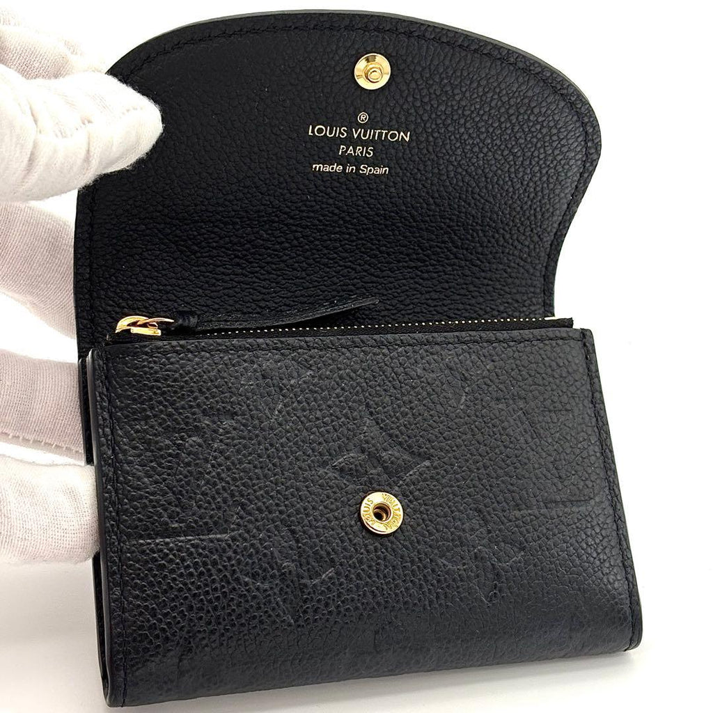Louis Vuitton Coin Purse Wallet Empreinte Porte Monnaie Rosalie Black — view 3