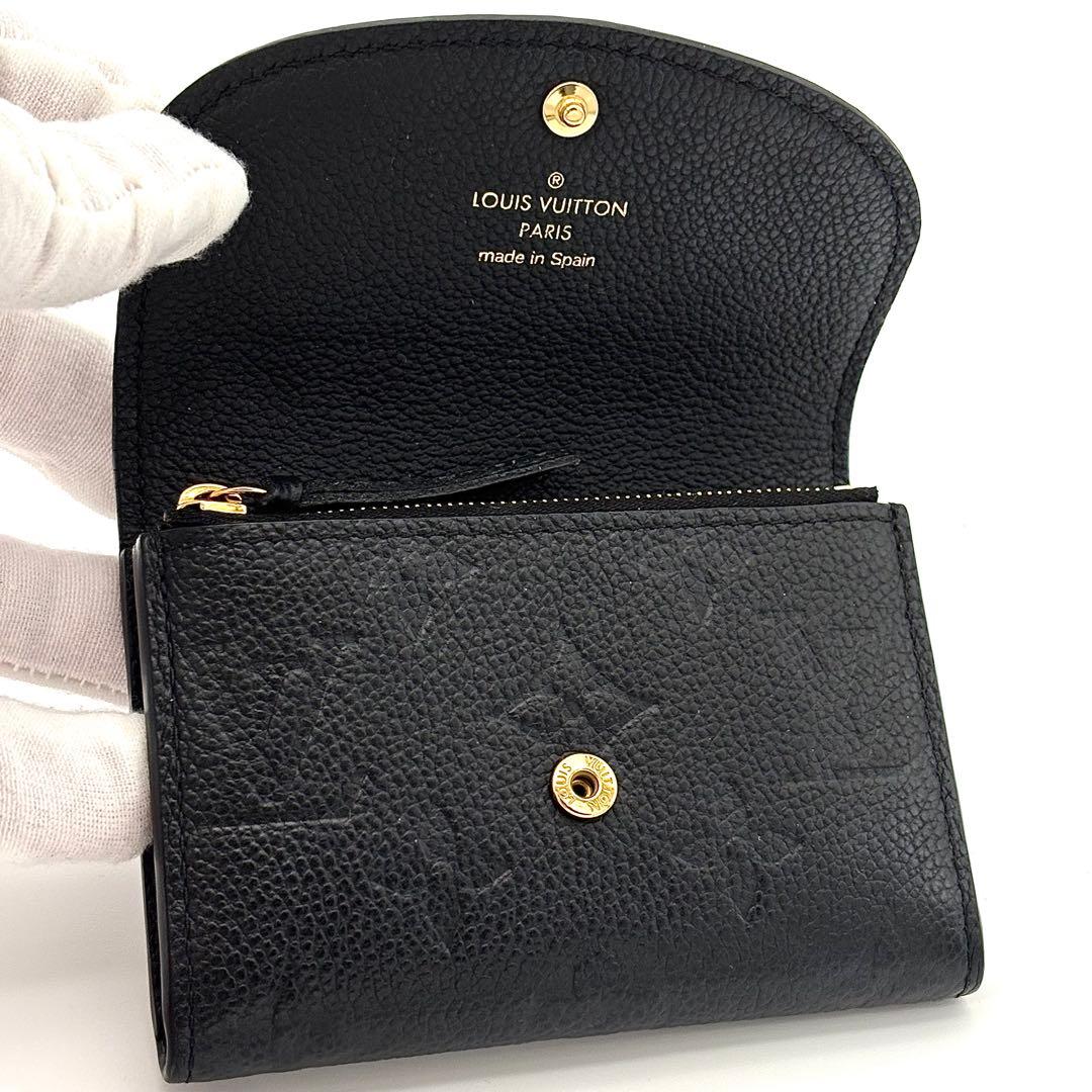 Louis Vuitton Coin Purse Wallet Empreinte Porte Monnaie Rosalie Black — view 3