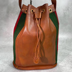 Gucci Sherry Line Shoulder Bag Brown Leather — view 2