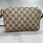 Gucci GG Shoulder Bag Brown Beige Logo — view 3