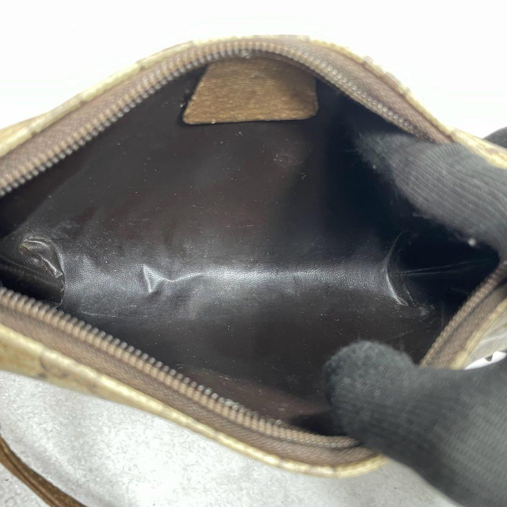 Gucci GG Shoulder Bag Brown Beige Logo — view 5