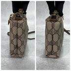 Gucci GG Shoulder Bag Brown Beige Logo — view 6