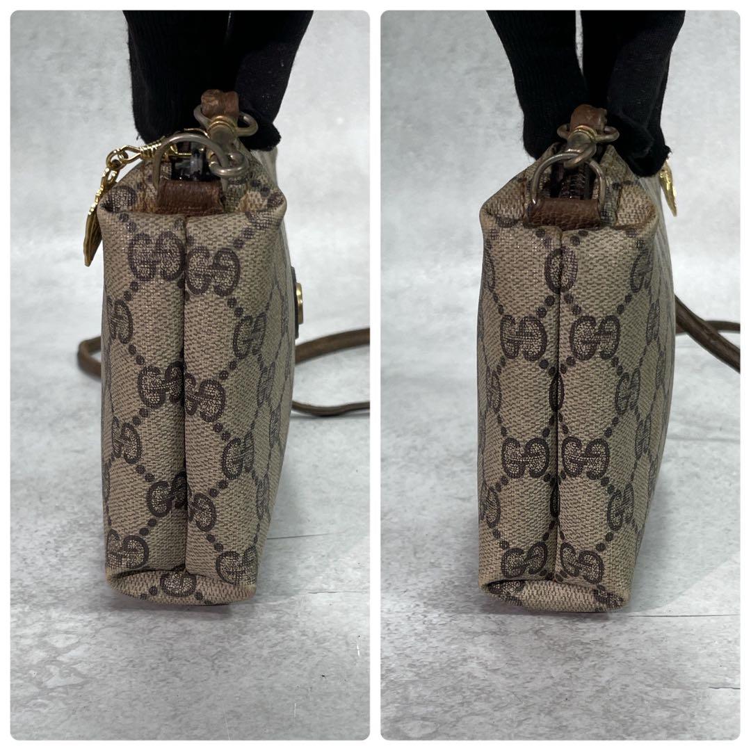 Gucci GG Shoulder Bag Brown Beige Logo — view 6