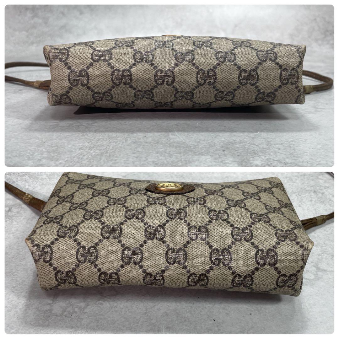 Gucci GG Shoulder Bag Brown Beige Logo — view 7