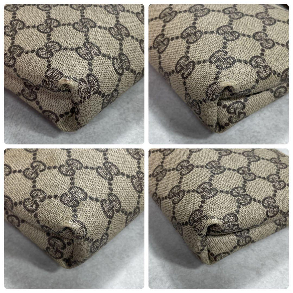 Gucci GG Shoulder Bag Brown Beige Logo — view 8