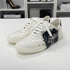 Hermes Quicker Leather Fresh Paint Sneakers White Black — view 3