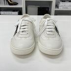 Hermes Quicker Leather Fresh Paint Sneakers White Black — view 4