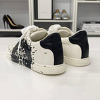 Hermes Quicker Leather Fresh Paint Sneakers White Black — view 5