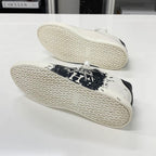Hermes Quicker Leather Fresh Paint Sneakers White Black — view 7