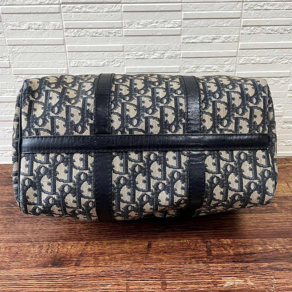 Dior Trotter Canvas Leather Mini Boston Hand Bag — view 4