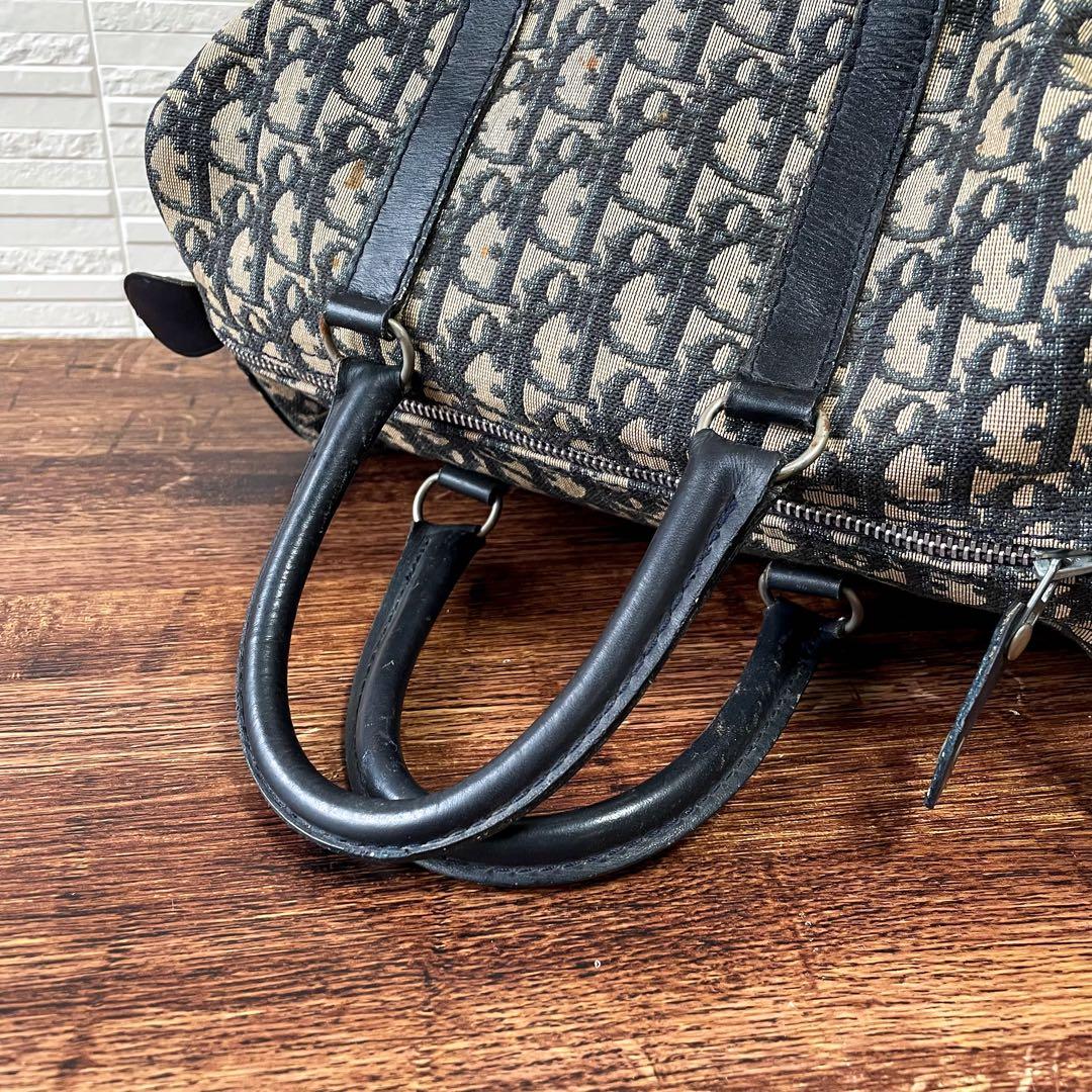 Dior Trotter Canvas Leather Mini Boston Hand Bag — view 6