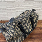 Dior Trotter Canvas Leather Mini Boston Hand Bag — view 7